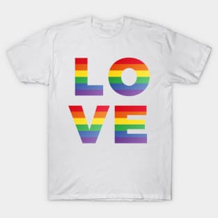 Pride Love Rainbow Design T-Shirt